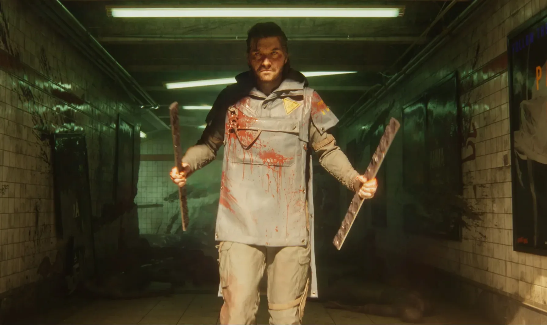 Control: Resonant environment designed to guide players through lighting and props rather than yellow paint