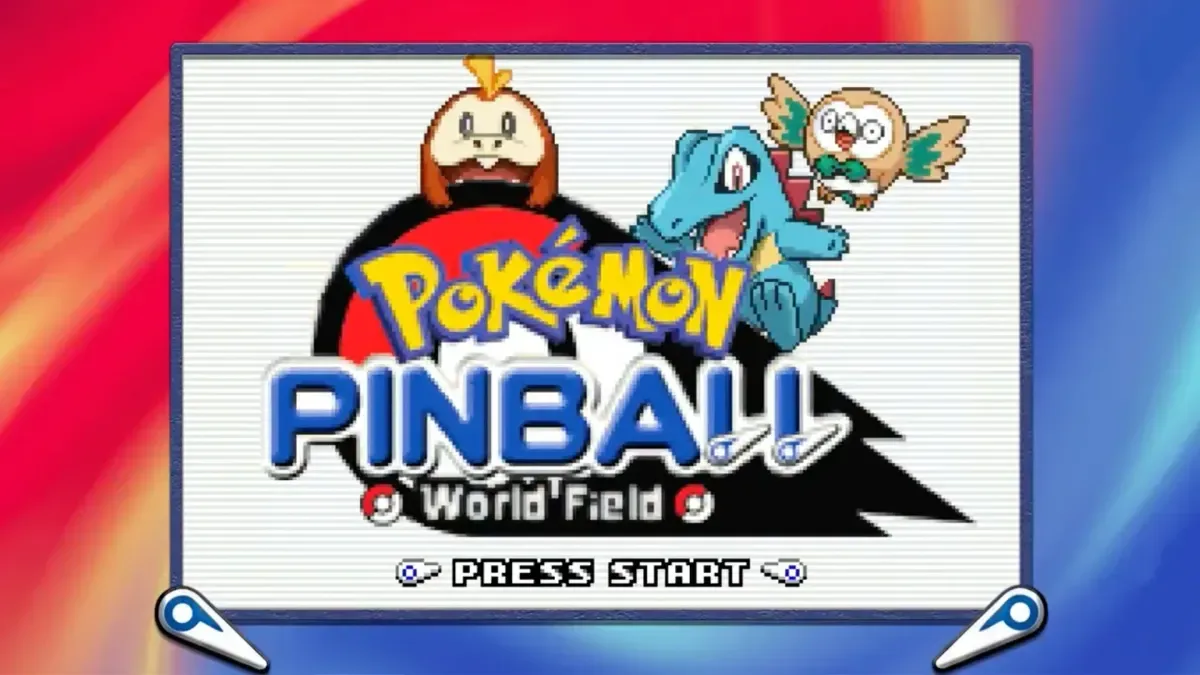 Pokémon Pinball World Field fan-made ROM hack with expanded Pokémon roster