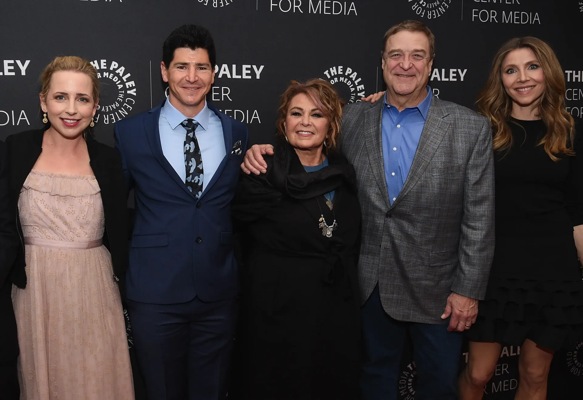 Roseanne Barr and Michael Fishman during separate public appearances