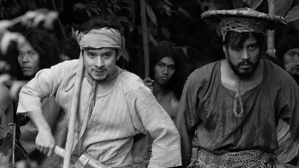 Black-and-white jungle landscape from Let Us Through, Dear Ancestors