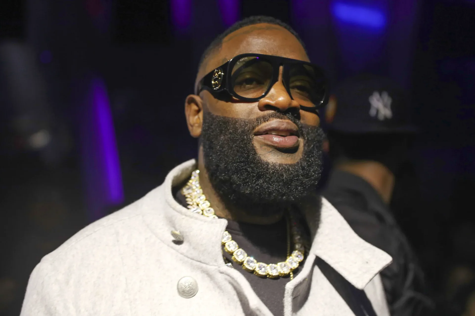 Instagram Story text in which Jazzma Kendrick alleges physical abuse by Rick Ross