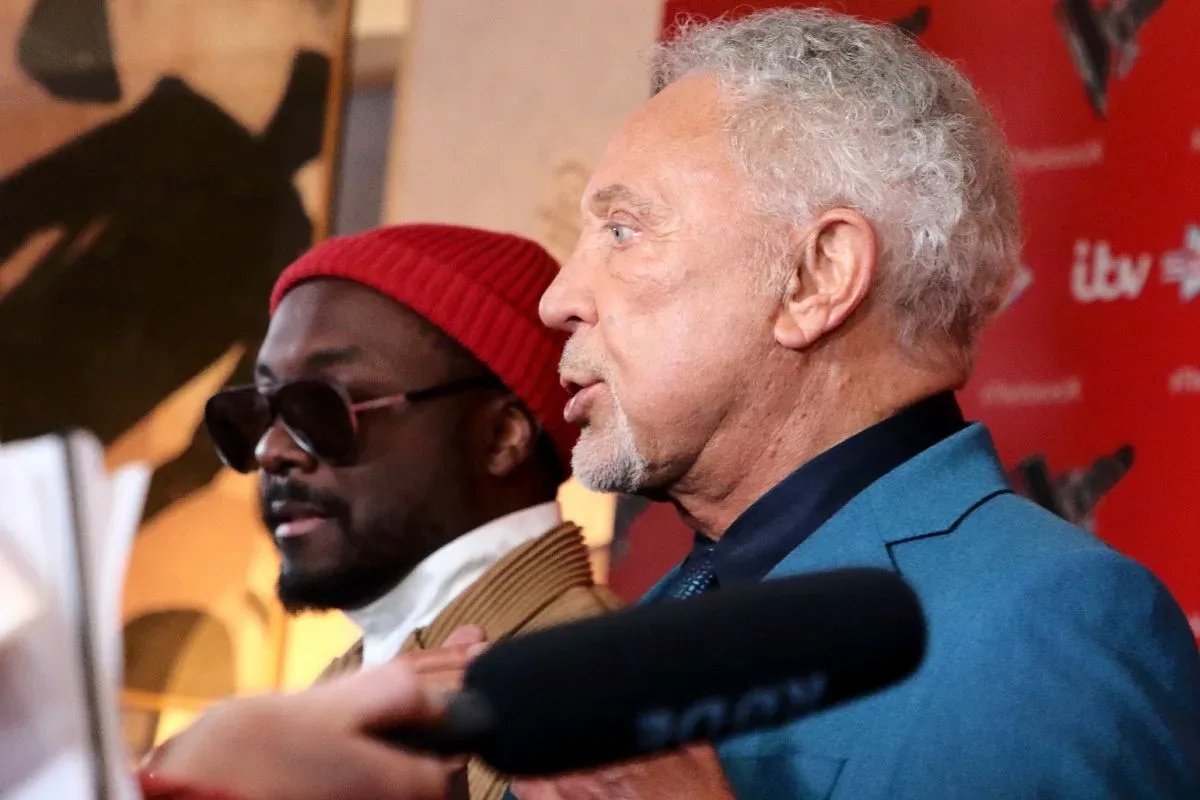 Sir Tom Jones during a television coaching-panel appearance