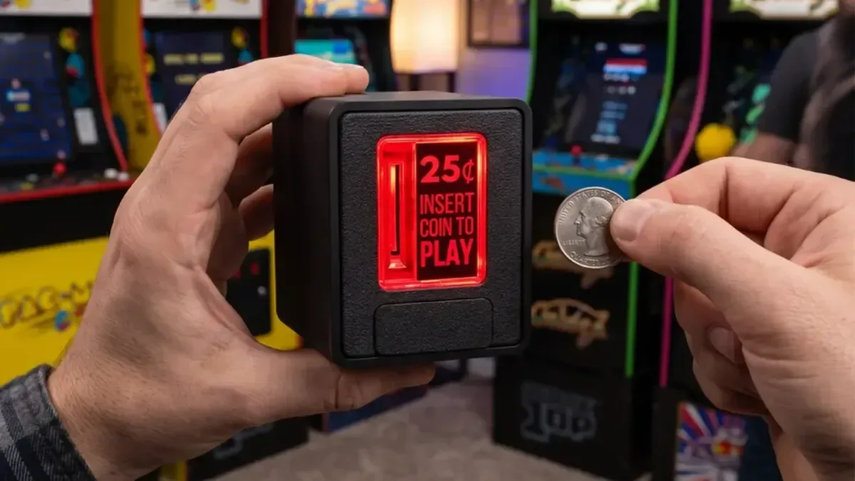 Chronic Concepts Insert Coin Cube with illuminated transparent coin door