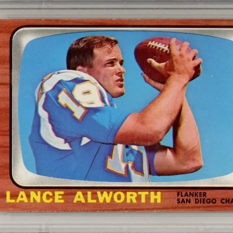 Funny Ring checklist card from 1966 Topps Football