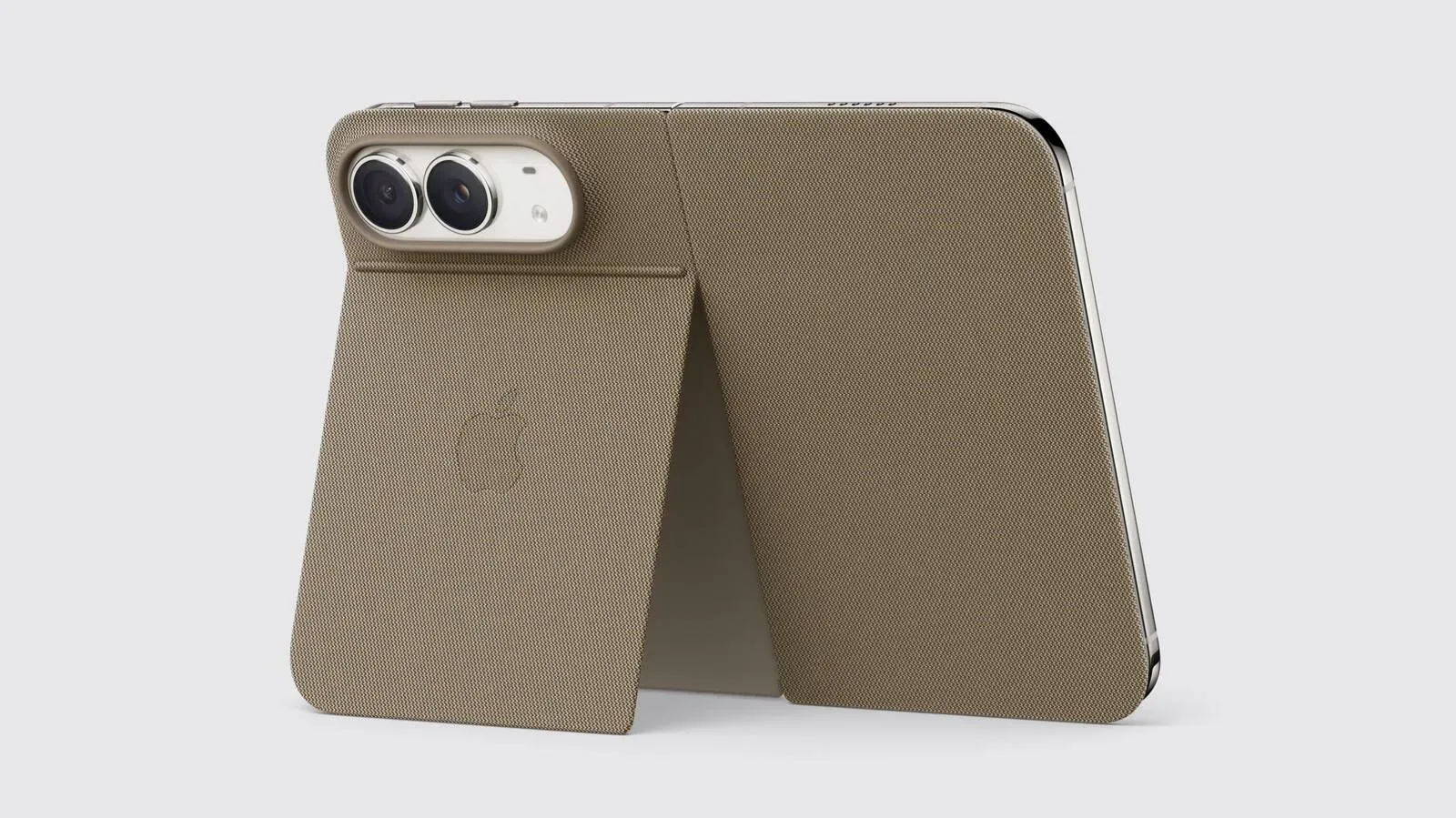Apple iPhone Duo Case in Sand and Navy Blue