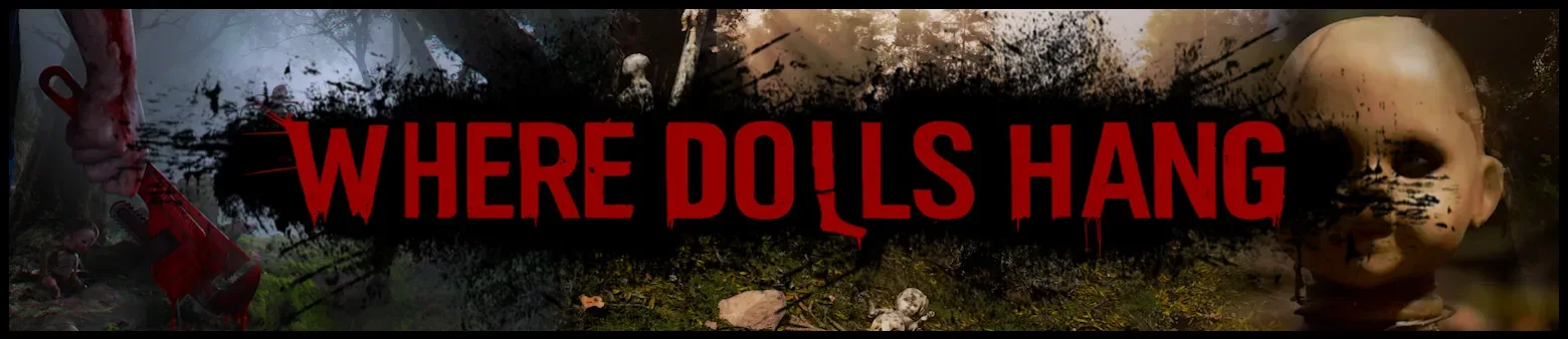 A doll hanging among foliage in the Isla de las Muñecas-inspired world of Where Dolls Hang