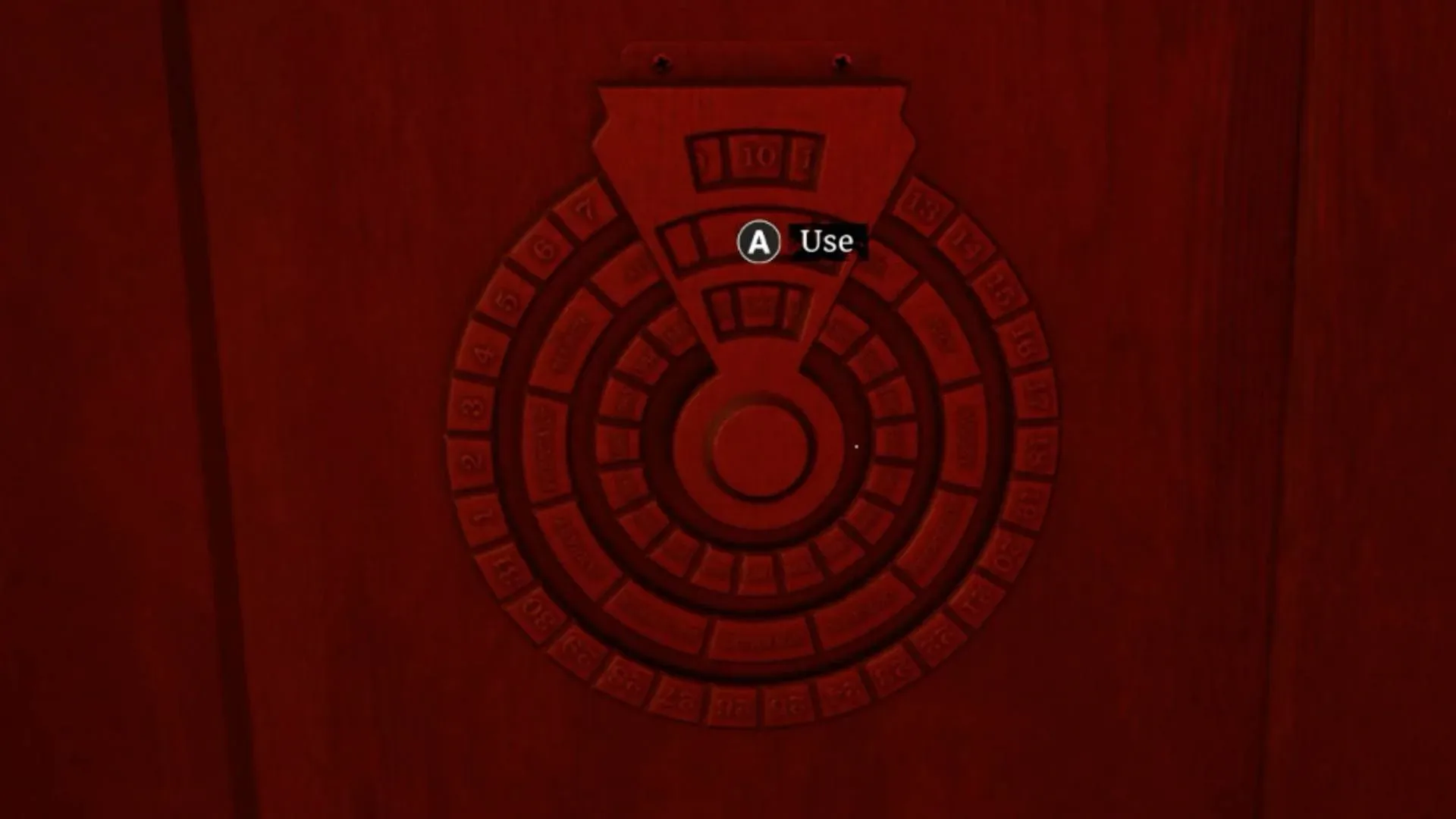 Silent Hill Townfall Haldane Hotel door dial set to the required date