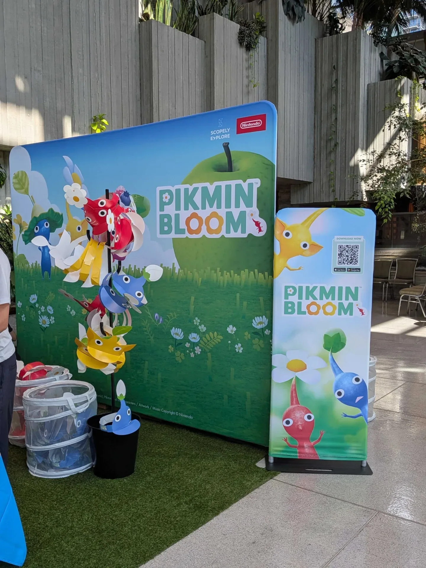 Pikmin Bloom promotional display at PAX West