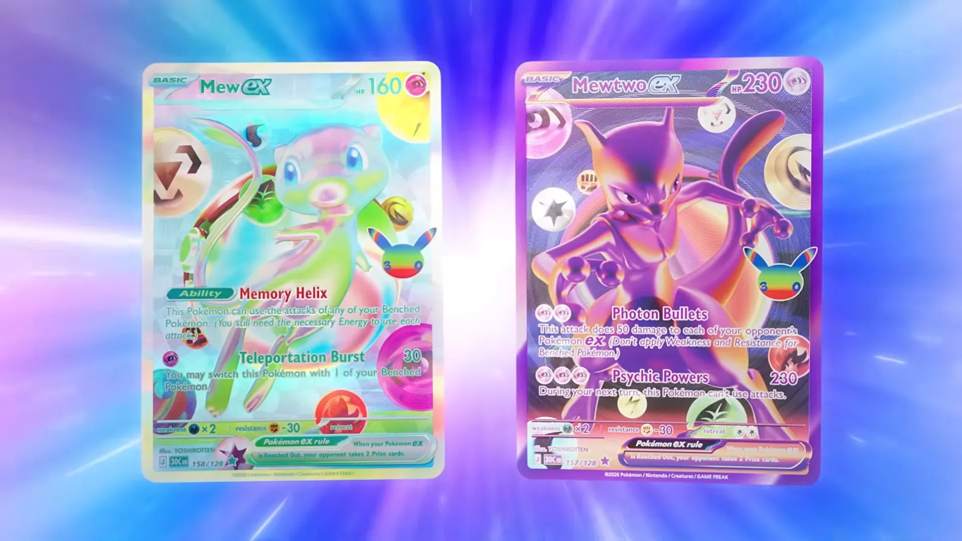 Pokémon TCG 30th Celebration cards featuring high-rarity pulls discussed by collectors