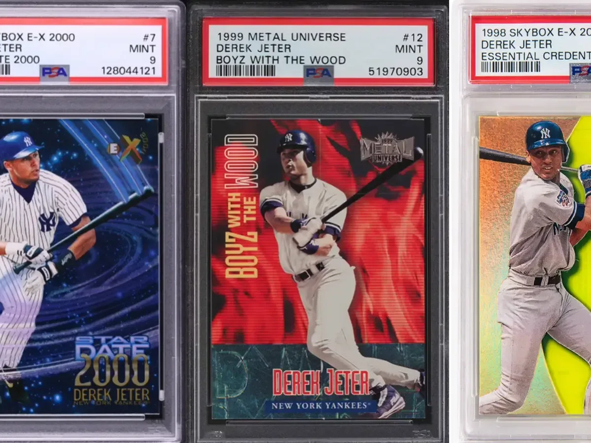 Derek Jeter 1997 SkyBox E-X2000 Star Date 2000 insert card