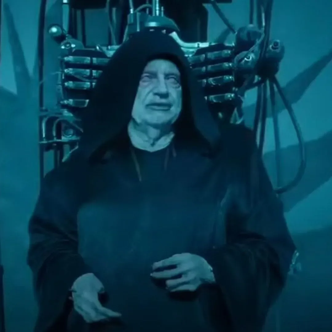 Darth Vader and Luke Skywalker during the final confrontation in Return of the Jedi
