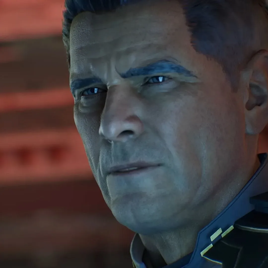 Halo: Campaign Evolved trailer screenshot of old general wincing
