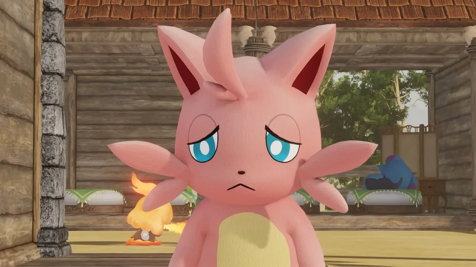 Cattiva, the pink feline Pal described as an unexpected Palworld mascot
