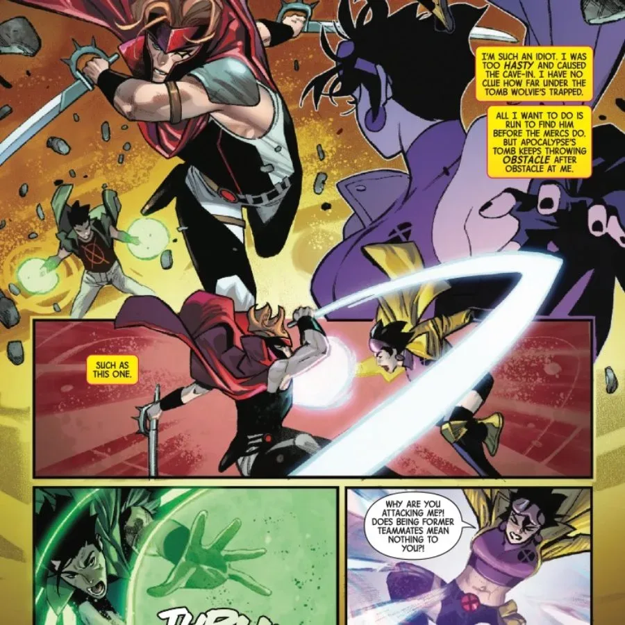 Rictor and Shatterstar confront Jubilee in Tomb of Apocalypse #2