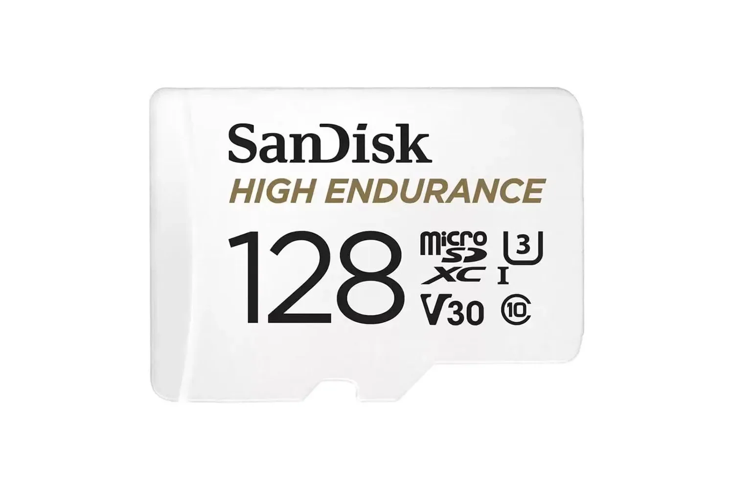 SanDisk High Endurance 128GB microSDXC card with adapter