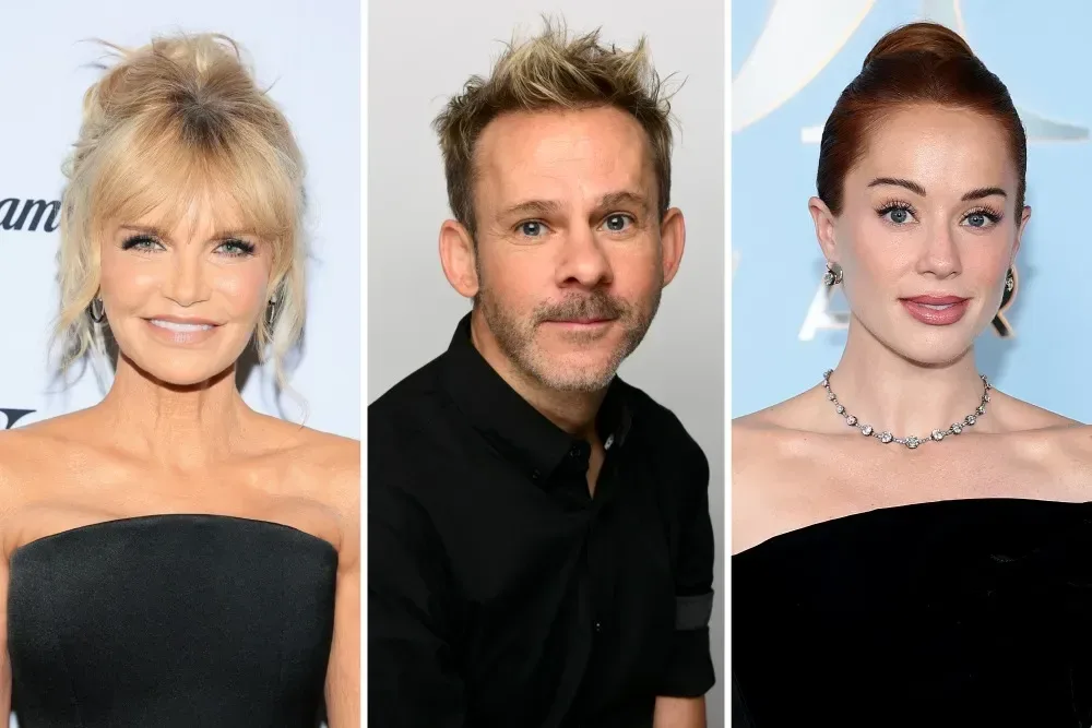 The Traitors Season 5 cast announcement featuring Dominic Monaghan, Whitney Leavitt and Chloe Kim