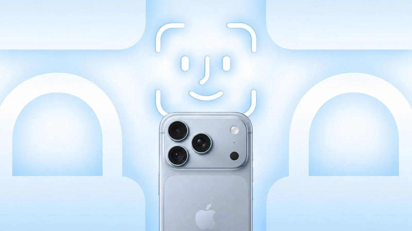An iPhone 18 Pro displaying a Face ID authentication screen