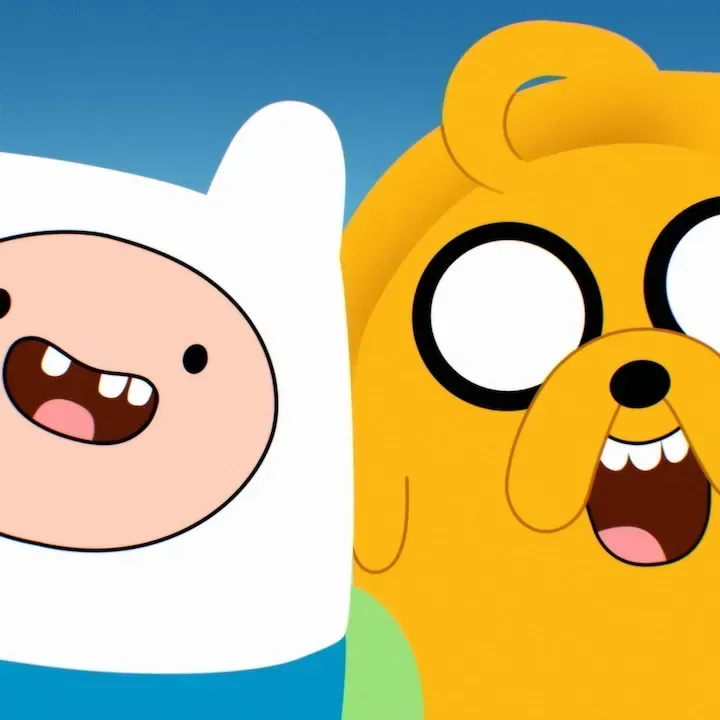 Adventure Time: Side Quests Season 2 promotional poster featuring Finn and Jake in the Land of Ooo