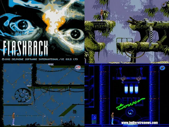 Flashback running in a work-in-progress Atari ST port