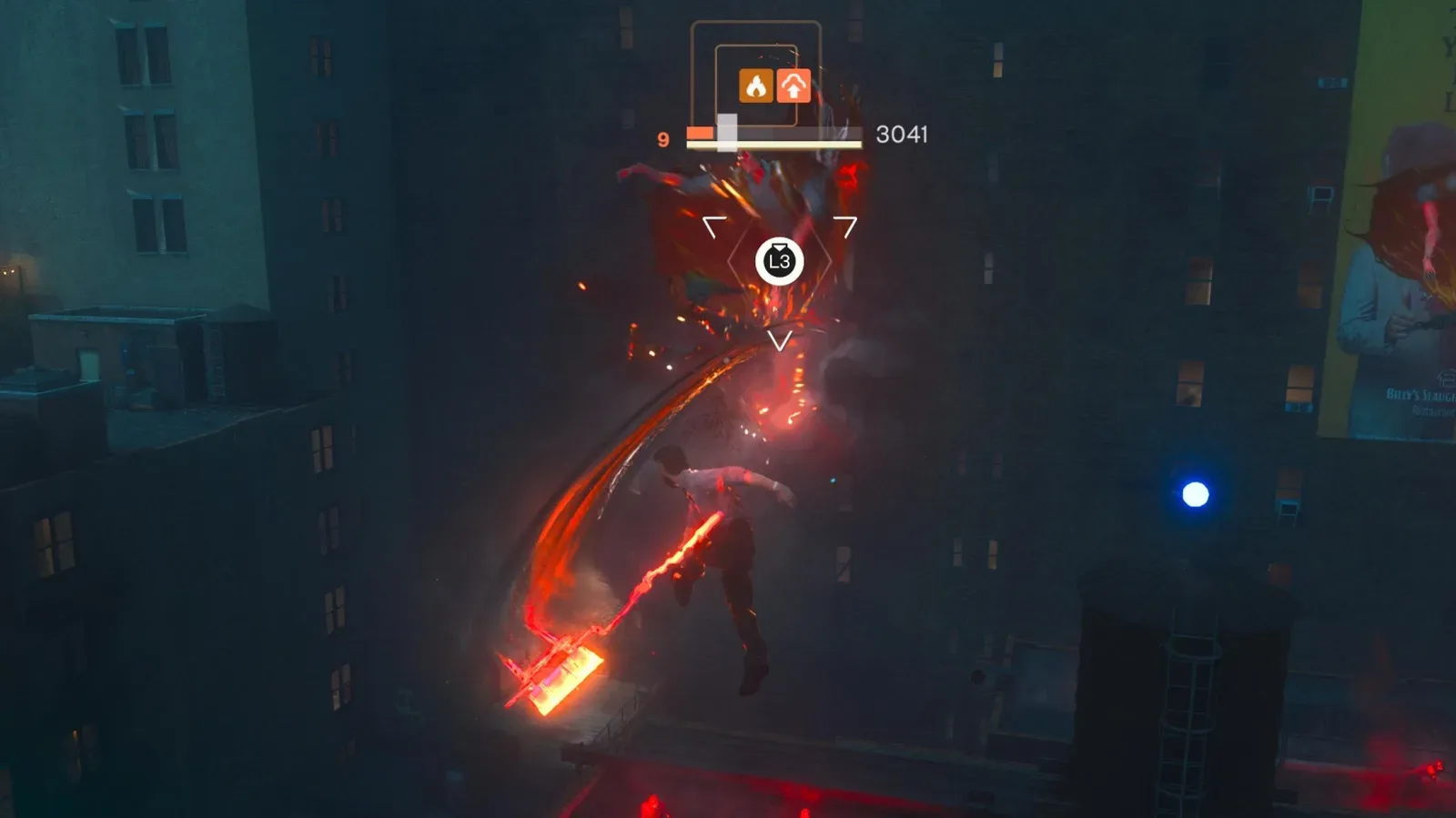 Control Resonant protagonist Dylan using paranatural powers in a combat encounter
