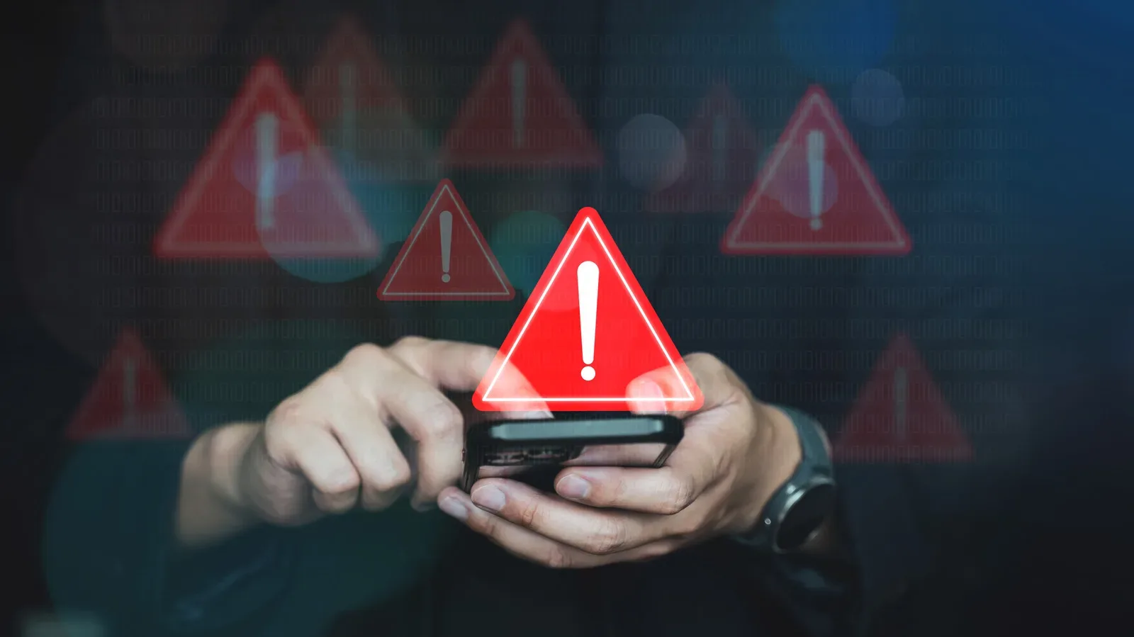 Android phone showing a Google Play Protect security scan
