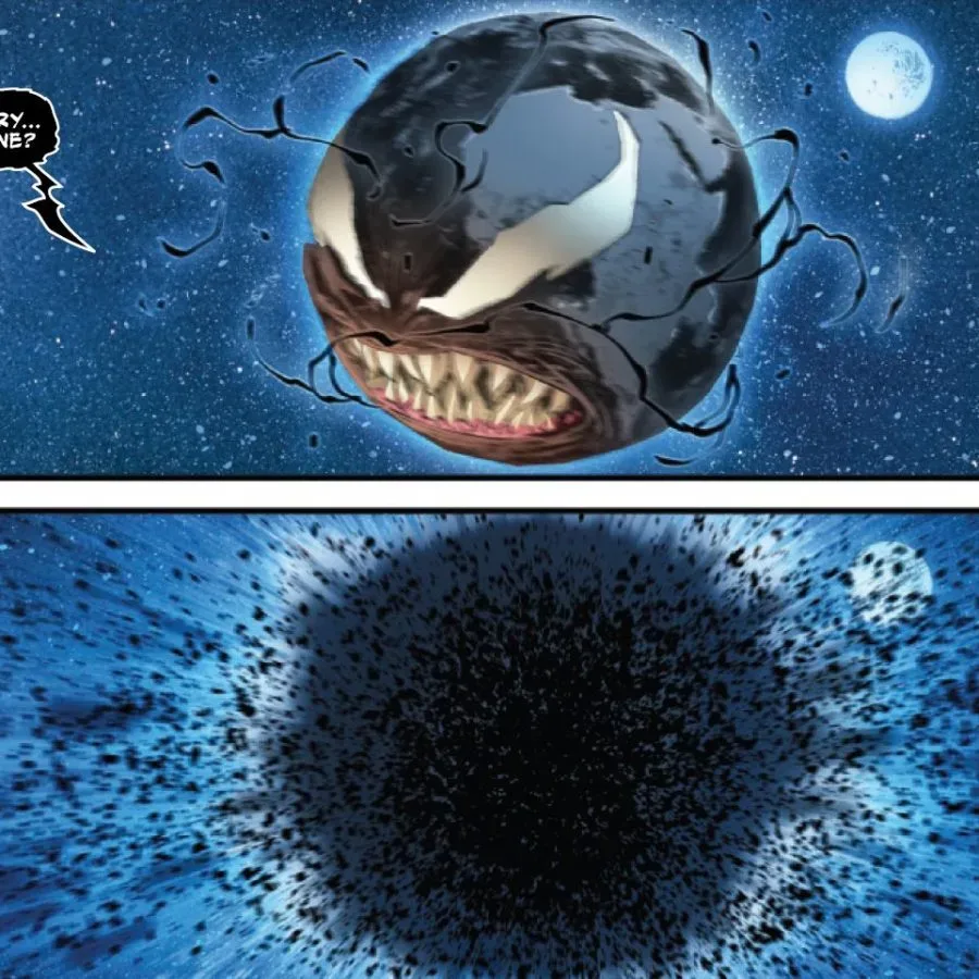 Eddie Brock and Sleeper in Queen In Black: Venom Unchained #3
