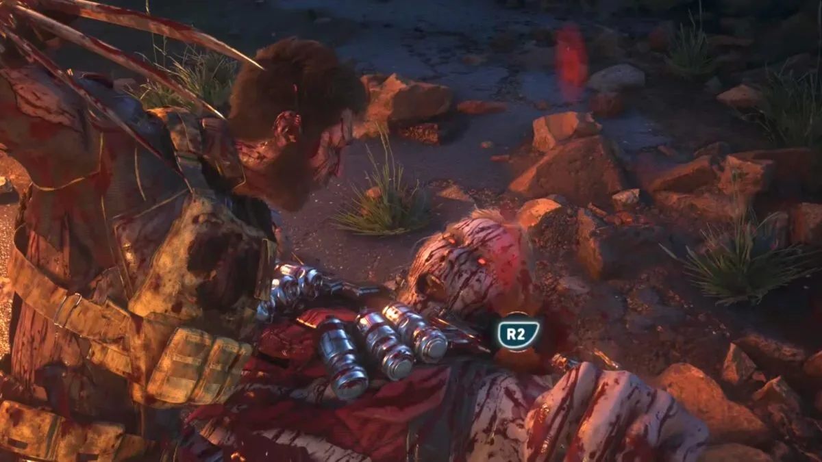 Wolverine shown in a close-quarters action sequence on PS5