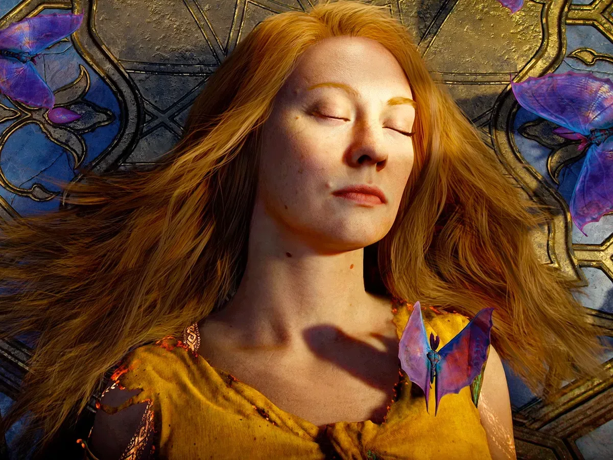 God of War Laufey artwork featuring Faye, the upcoming game’s protagonist