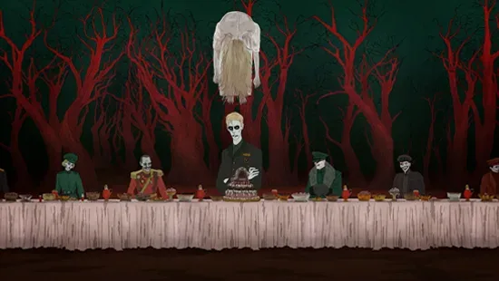 Hand-drawn surreal environment from DEPERSON, the psychological horror adventure