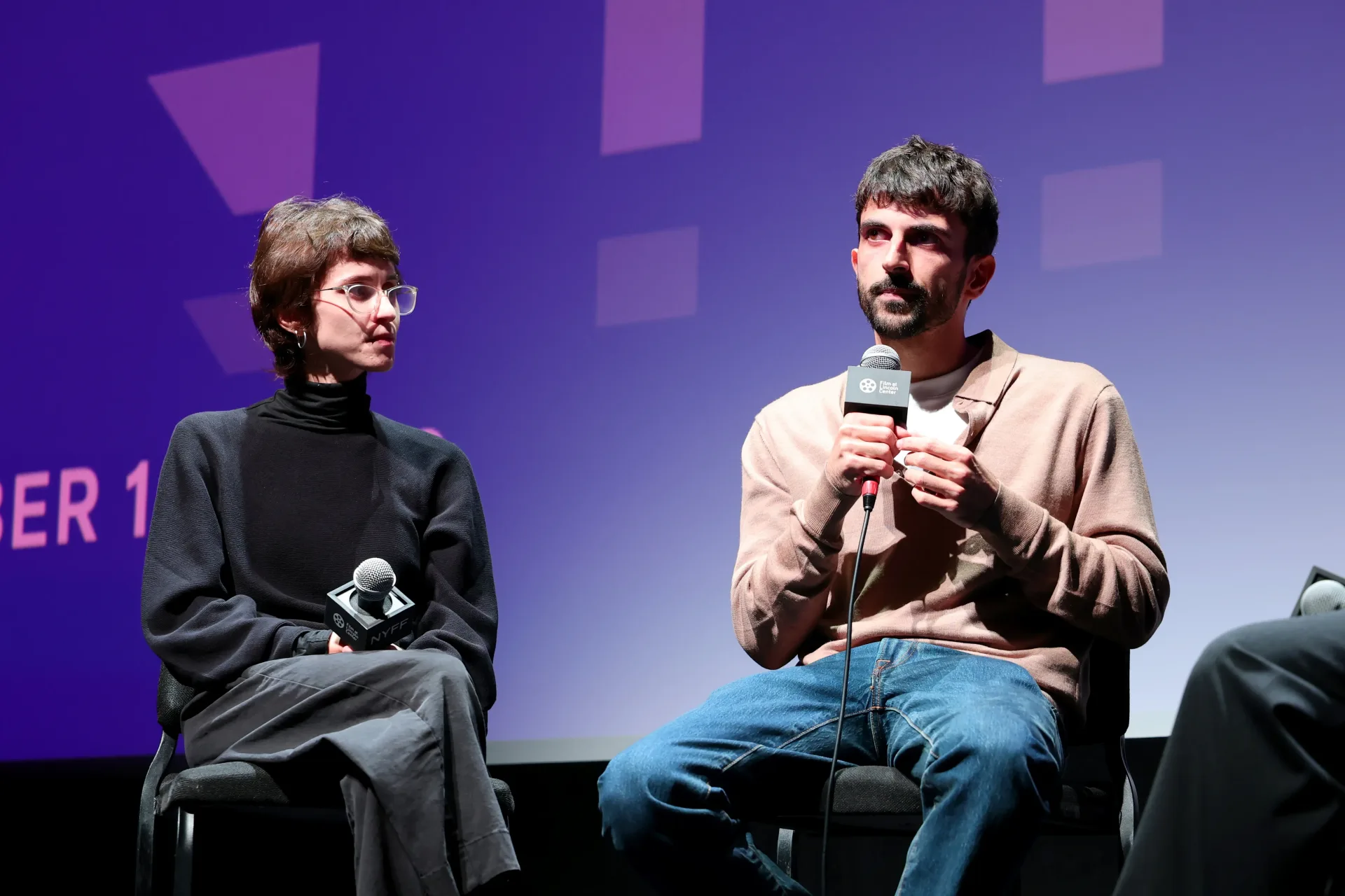Yuval Abraham and Rachel Szor at the New York Film Festival screening of NAZA