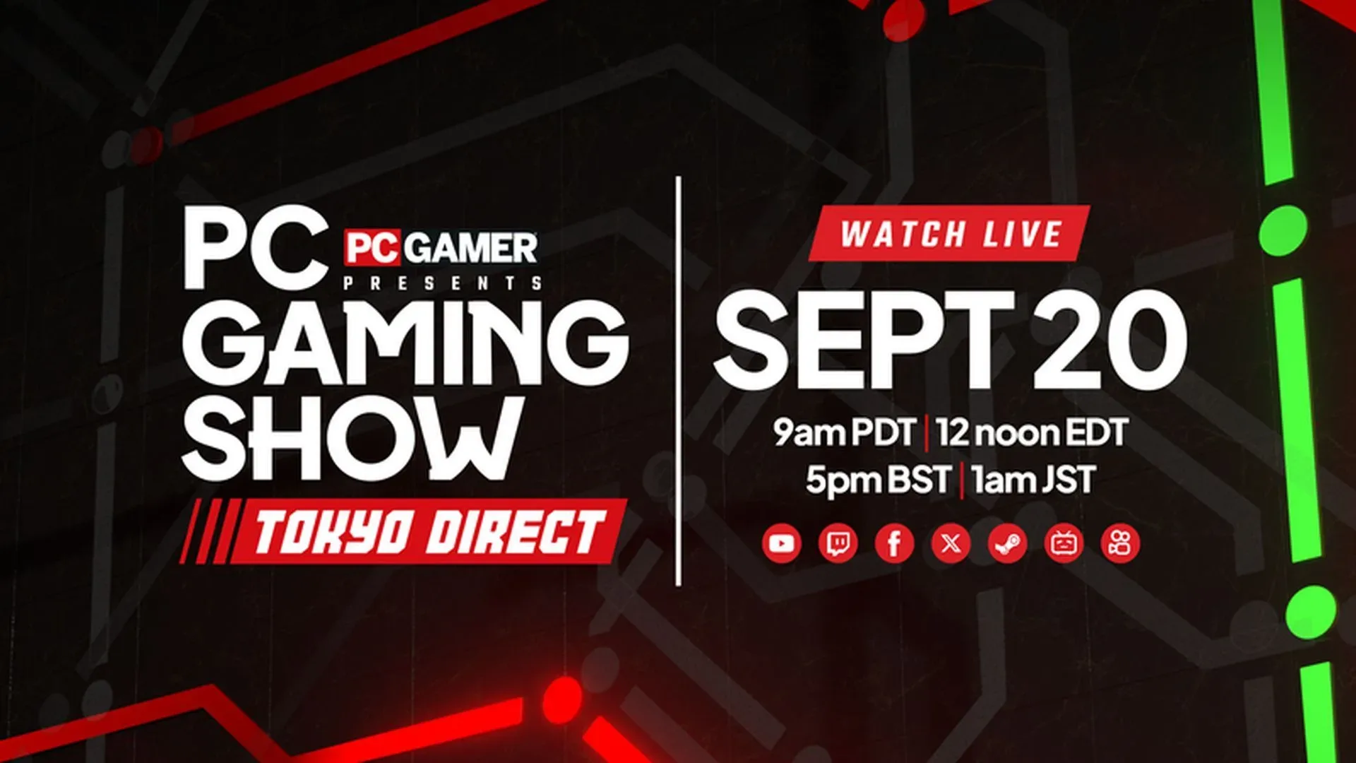 PC Gaming Show Tokyo Direct viewing schedule with global start times