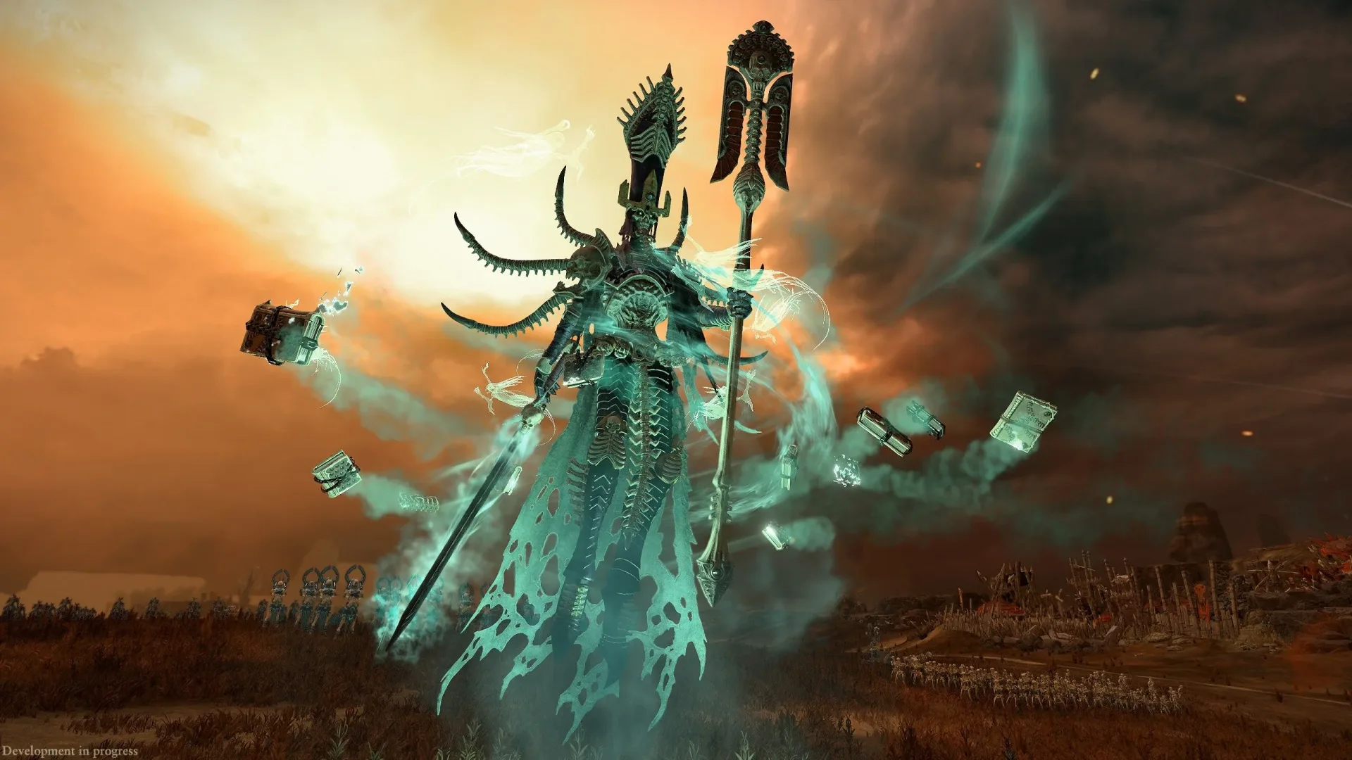 Nagash leads an undead army in Total War: Warhammer 3 Immortal Empires