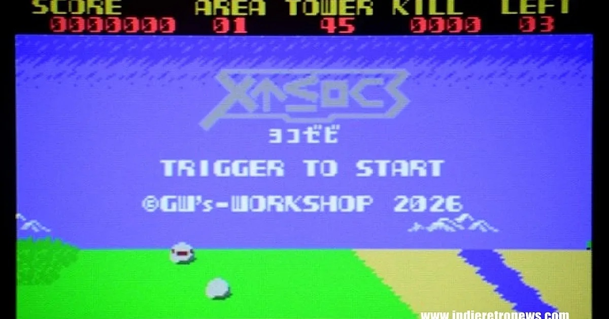 YokoXevi combat scene showing airborne threats and ground-target missiles