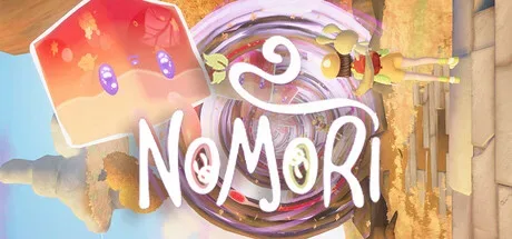 Nomori promotional art showing its colorful Escher-inspired island world