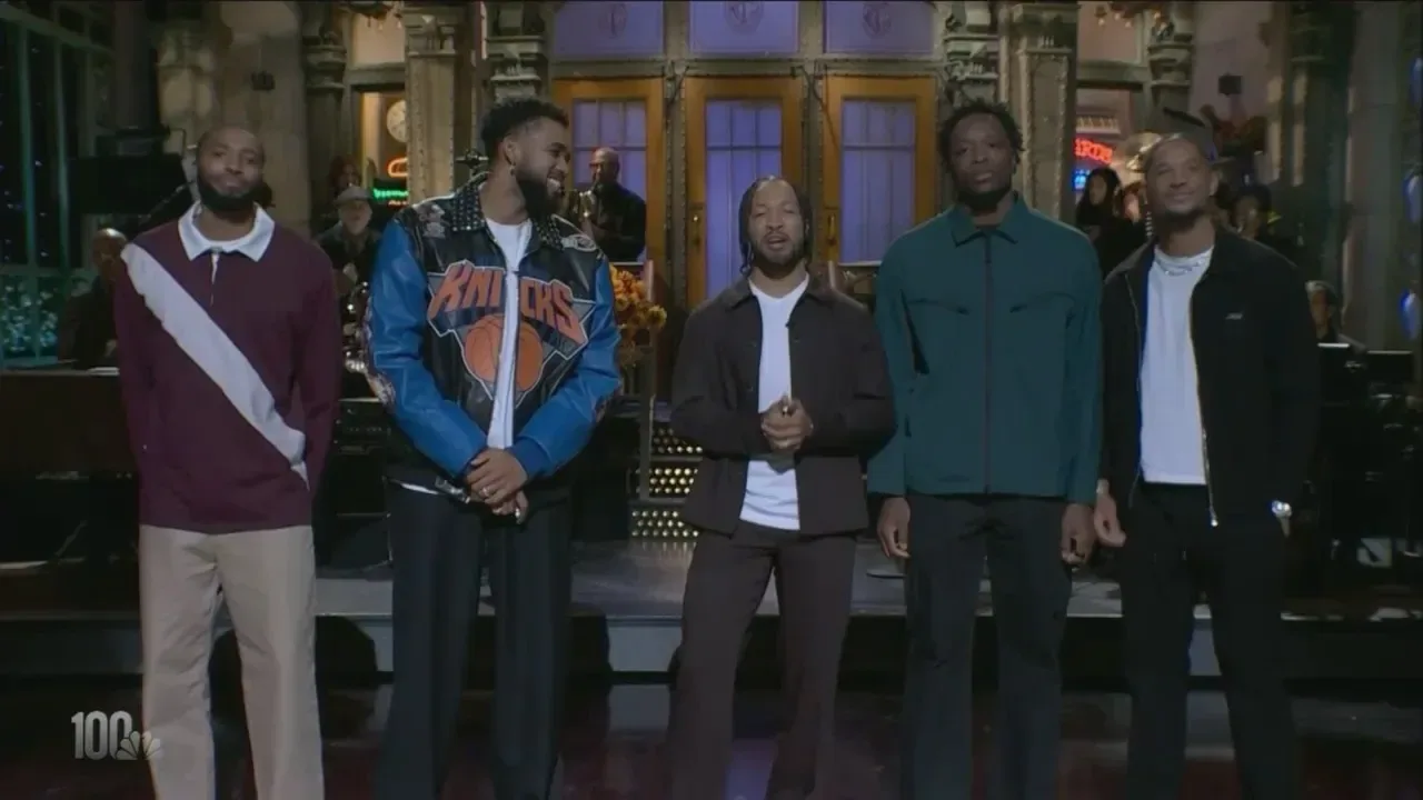 Jalen Brunson during his Saturday Night Live Season 52 monologue