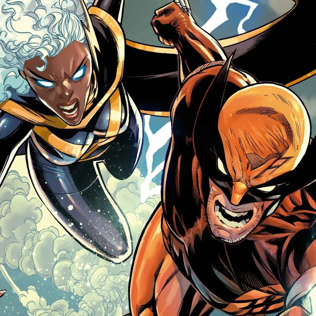 Cropped image from Maximum X-Men #1 featuring Storm and Wolverine