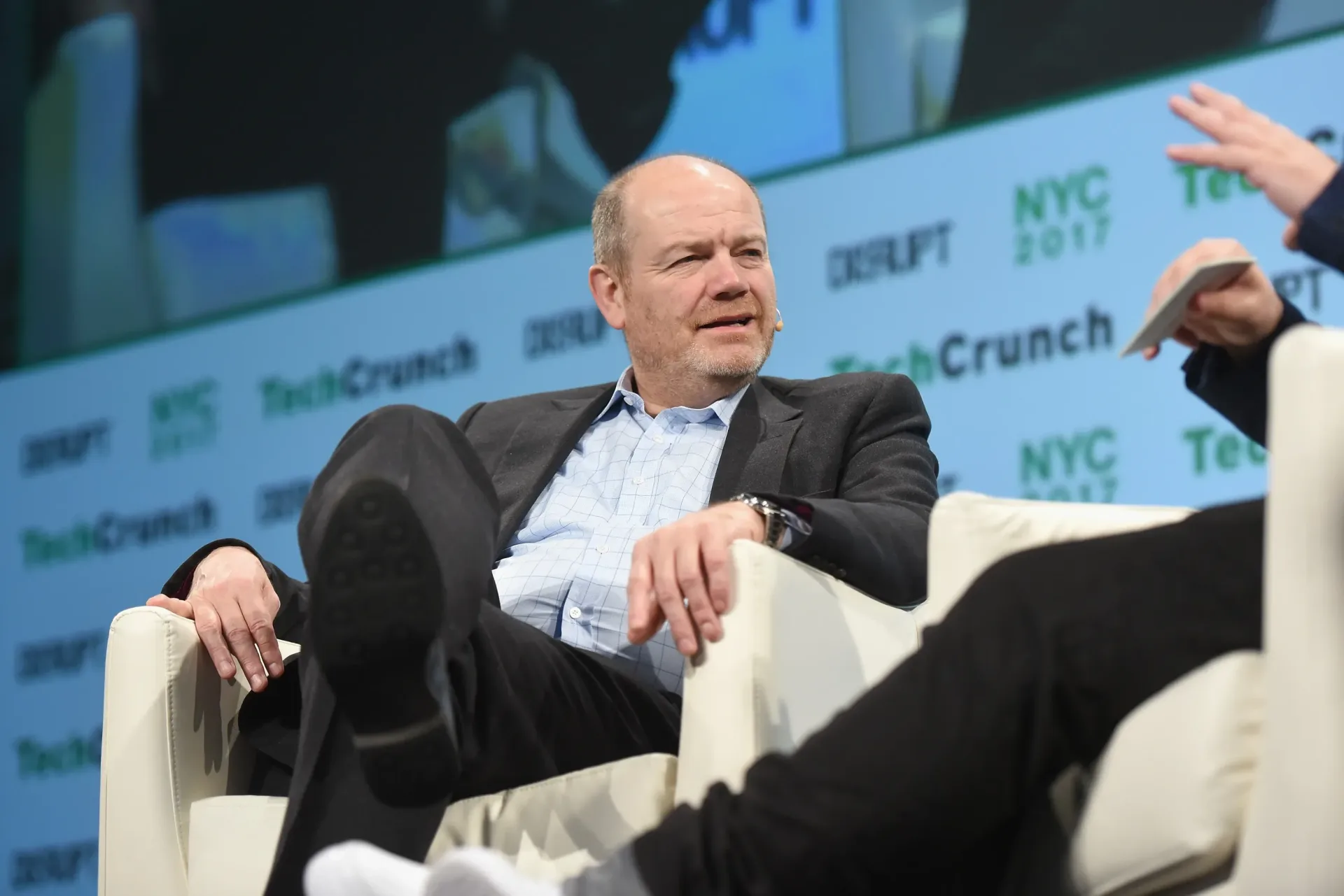 CNN CEO Mark Thompson during a corporate town hall discussion