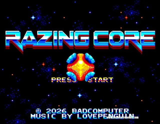 Razing Core vertical shooter gameplay on Sega Master System