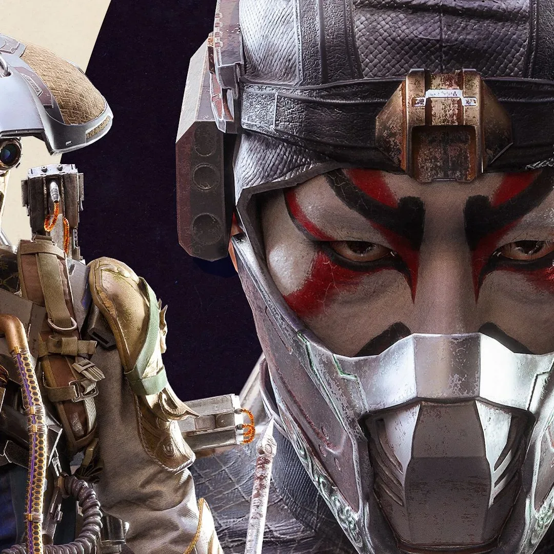 Arc Raiders Raider using a cosmetic outfit and weapon stencil from the Frozen Trail update