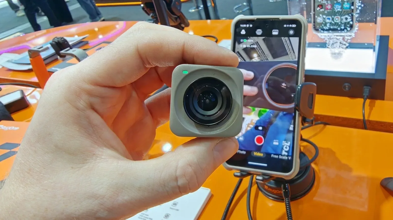 RugOne Xsnap 7 Pro rugged smartphone with its magnetic detachable action camera module
