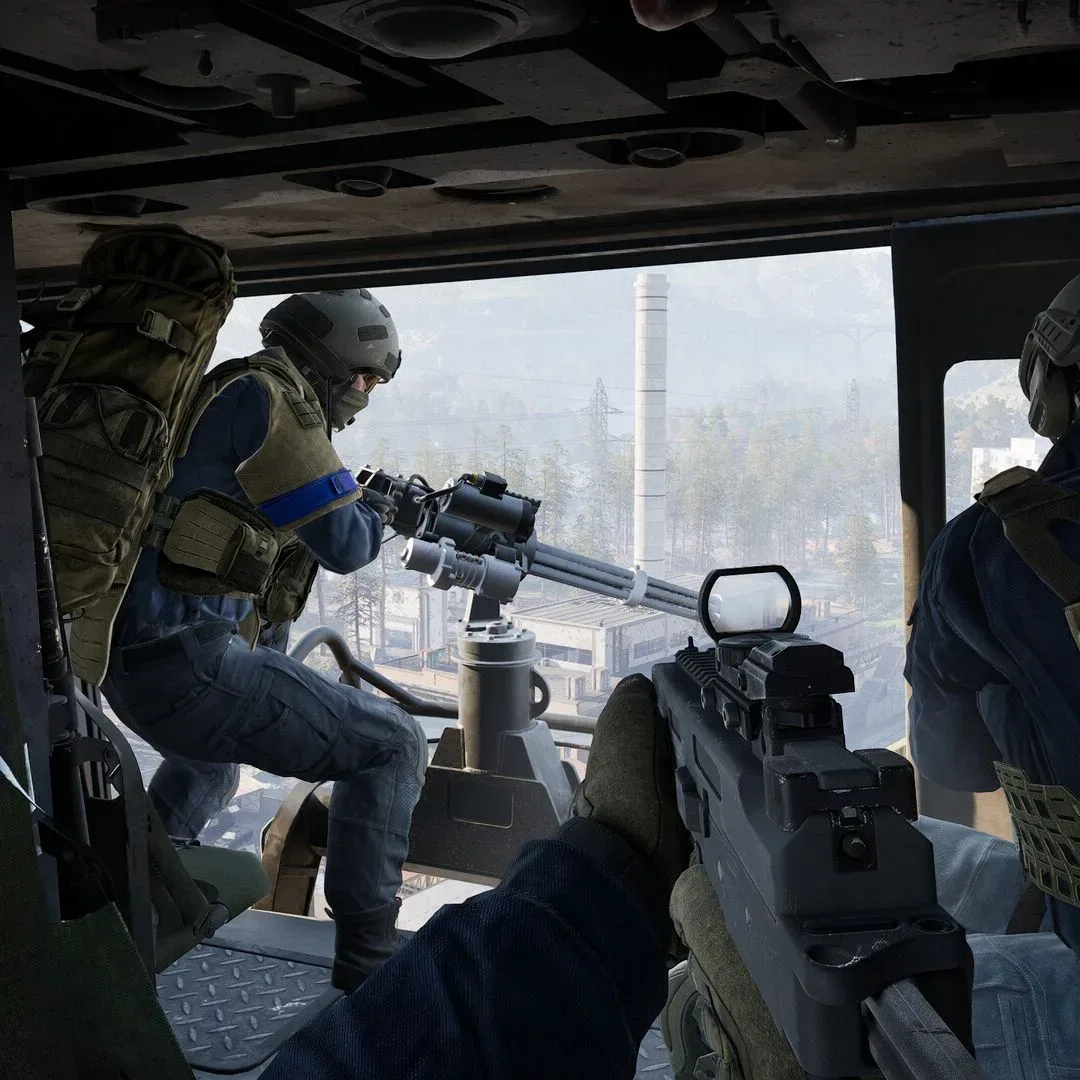 A competitive first-person shooter match illustrating the balance work planned for Wardogs