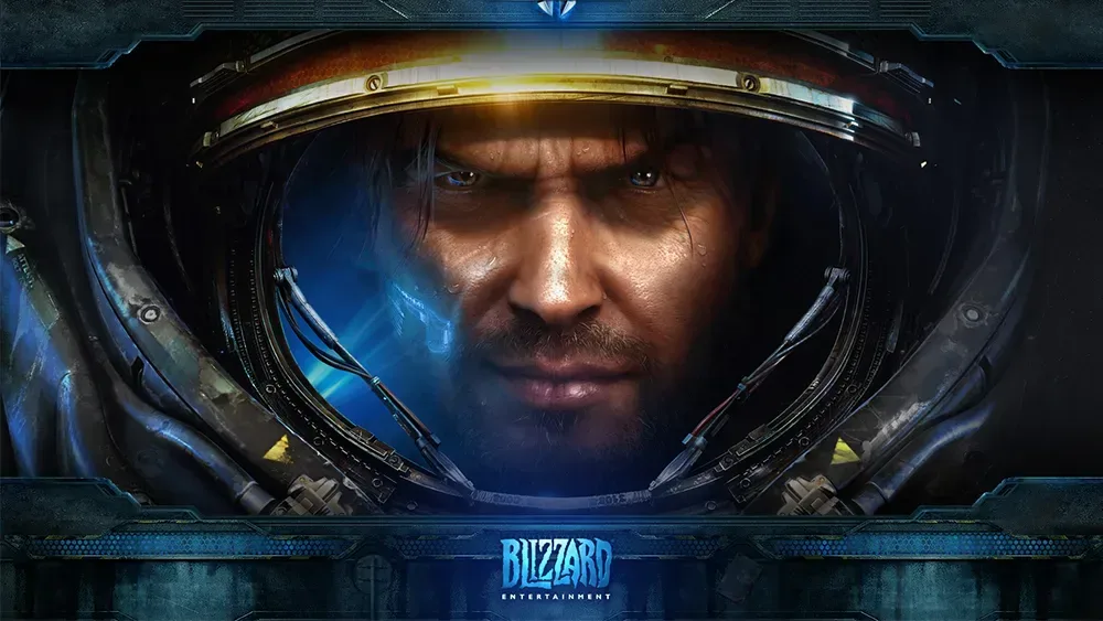 StarCraft teaser artwork for Blizzard's 2030 open-world sci-fi shooter
