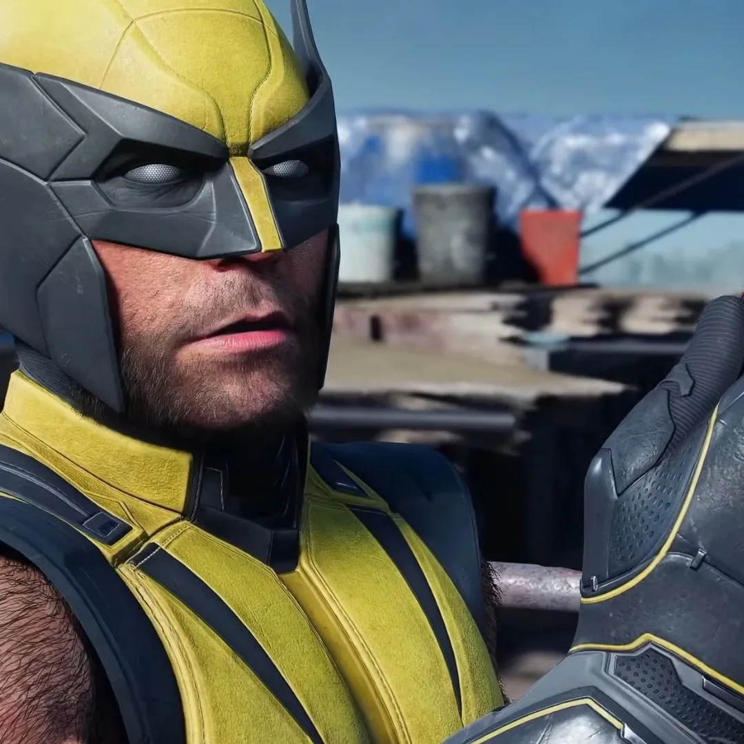 A cropped image of Logan examining fibers in Marvel's Wolverine as he tracks kidnap victims