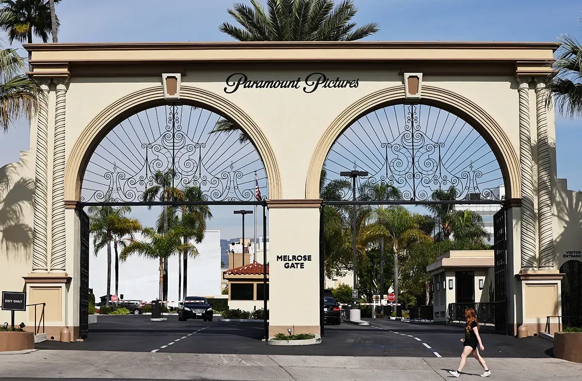 Paramount logo representing the company’s uncertain California plans