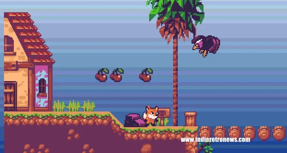 Foxy character navigating a colourful 16-colour Amiga forest level