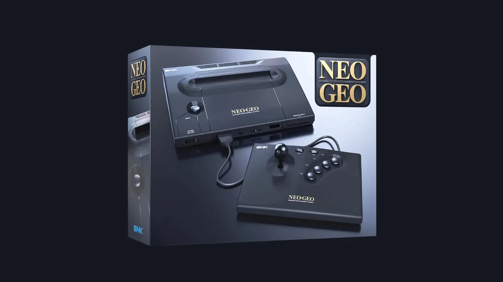 Neo Geo AES+ console in classic black finish