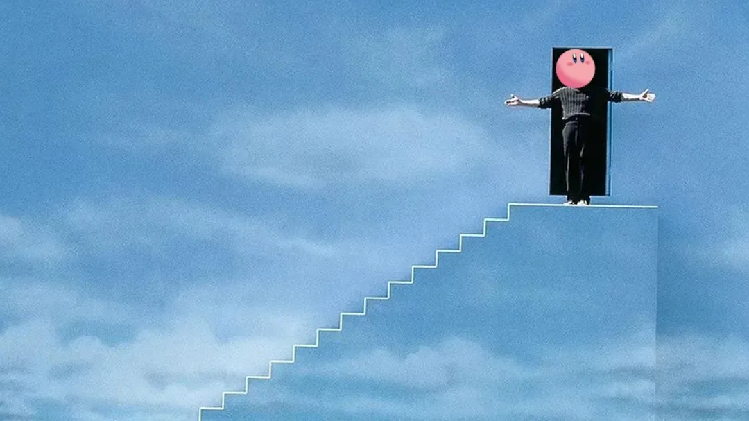 Kirby and the World Beyond trailer scene showing a hidden reality beyond the sky