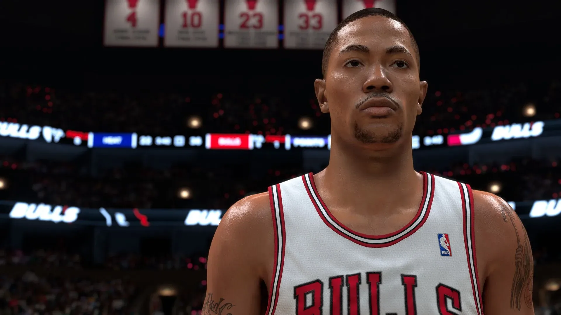 A Chicago Bulls player stands on the court in NBA 2K27, in which you can redeem promo codes