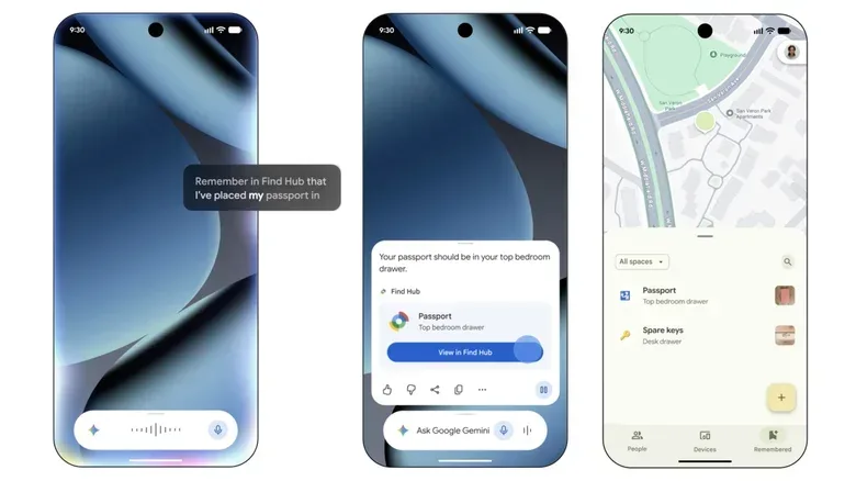 Gemini assistant saving a document location for later retrieval