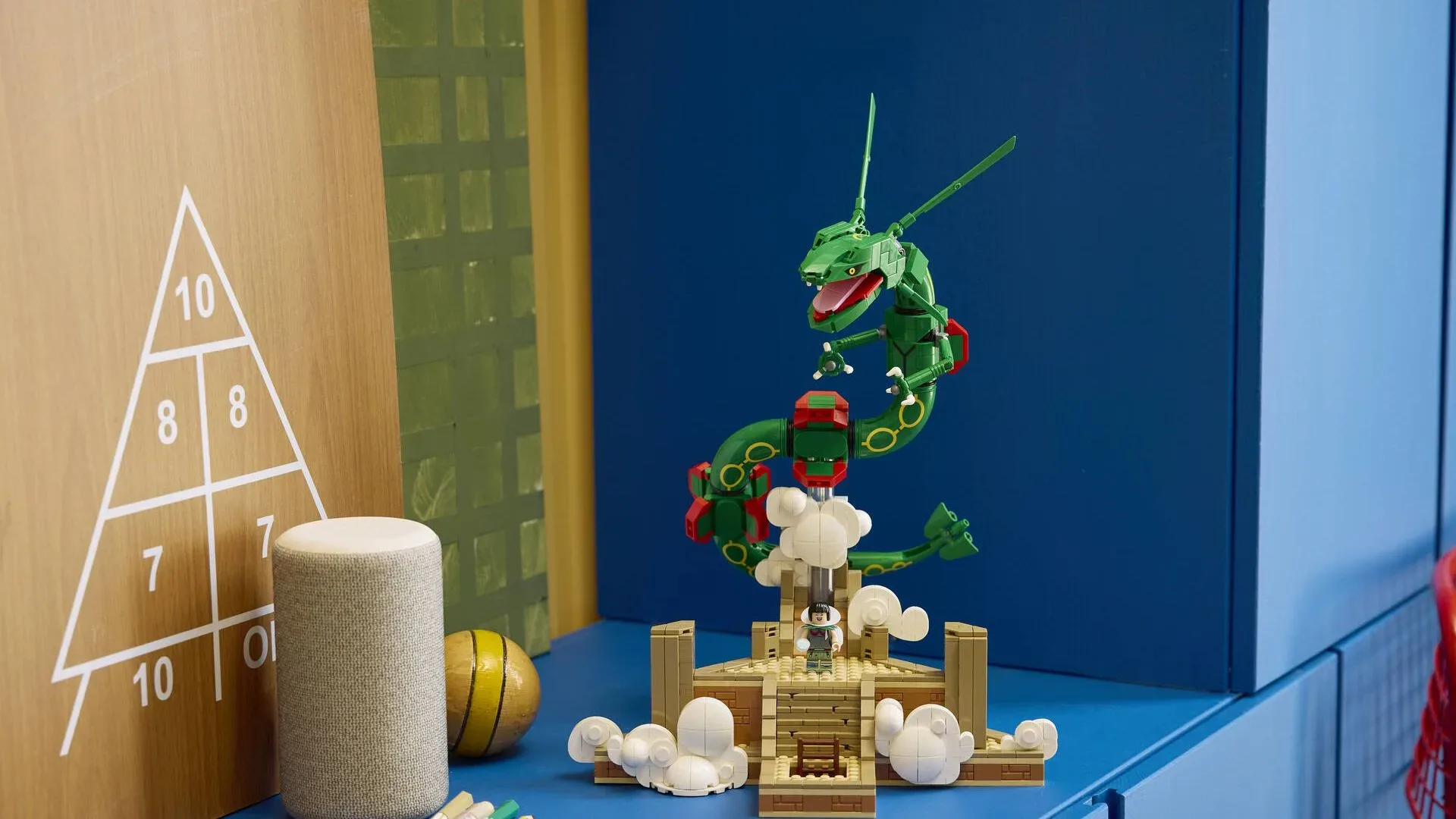 Purported LEGO Dragon Ball Shenron & Goku box art showing Shenron coiled around Dragon Balls with Goku on Nimbus